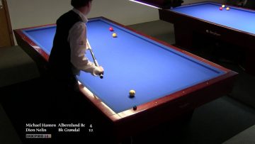 Elitedivision 3 Bande 4 Feb 2017 Michael Hansen Albertslund vs Dion Nelin Grøndal